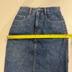 Vintage 90s Theme For You Denim Midi Skirt 100% Cotton , US Size XS - Image 9