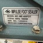 Mercier ME-455FDT 18” Double Impulse Foot Pedal Sealer 115V 1800W - Image 6