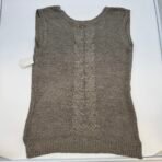 Cyrus Women’s Sleeveless Knit Sweater Vest L NWT Beige Acrylic - Image 5