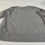 Adidas Men’s Grey Navy 3-Stripes Crewneck Sweatshirt – Size L - Image 7