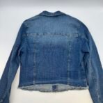 Suko Jeans Women’s Studded Denim Jacket L Crop Frayed Hem NWT - Image 5