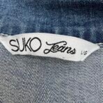 Suko Jeans Women’s Studded Denim Jacket L Crop Frayed Hem NWT - Image 8