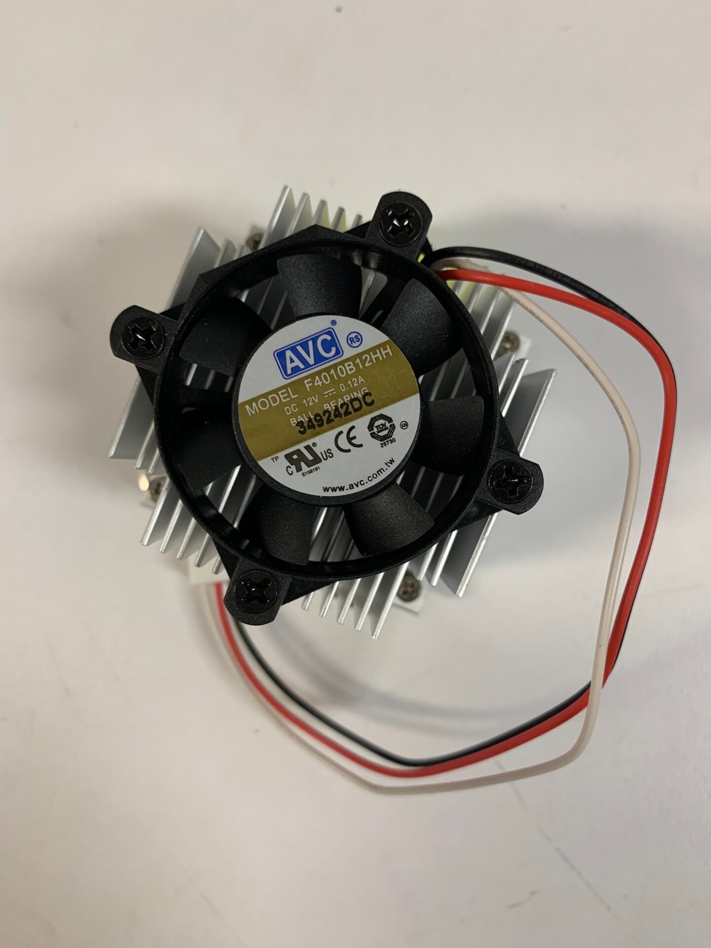 IMG_DE346E33-7028-40CC-A996-EA9E618C7DE3 AVC F4010B12HH 40mm Active CPU Heatsink Cooling Fan | 12V Ball Bearing Aluminum - Image 1