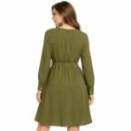 Love & Legend Addition Elle Olive Green Button Front Midi Dress Size 14 NWT - Image 2
