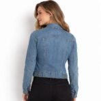 GAP Women’s Stretch Denim Jacket XL Blue Jean Trucker Coat - Image 2