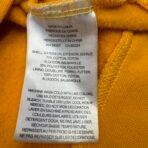 Caterpillar CAT Yellow Hoodie 2XL Graphic Spellout Pre-Owned - Image 4