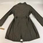 DKNY Jeans Women’s Green Utility Trench Coat Belted Size L NWT - Image 6