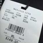 Melanie Lyne NESS Women Jacket XL Black Grey Textured Lace Trim Button Front New - Image 10