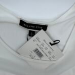 Melanie Lyne White Sleeveless Pleated Blouse Top Women Size L New With Tag - Image 6