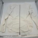 Melanie Lyne Ivory Open Front Blazer Chiffon Back Jacket Size 16 NWT Elegant - Image 4