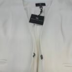 Melanie Lyne Ivory Open Front Blazer Chiffon Back Jacket Size 16 NWT Elegant - Image 5
