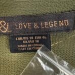 Love & Legend Addition Elle Olive Green Button Front Midi Dress Size 14 NWT - Image 8
