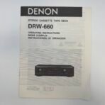 1990s Vintage Denon DRW-660 Stereo Double Cassette Tape Deck HX Pro Dolby - Image 10