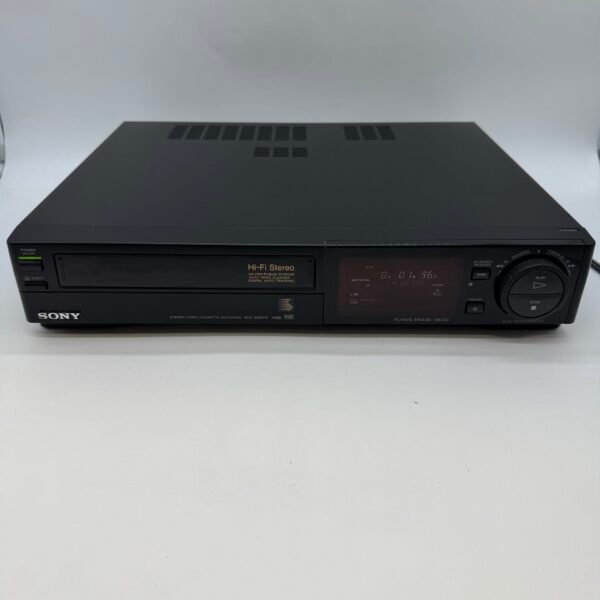 Vintage 1990s Sony SLV-686HF VHS Hi-Fi Stereo VCR Video Cassette Recorder w/ Manual Tested