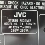 Vintage 1990s JVC RX-509VTN Digital Surround Stereo Receiver Dolby Pro Logic Tested - Image 10