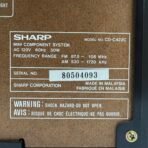 Vintage 1990s Sharp CD-C422 Mini Stereo System 3-CD Changer Dual Cassette Tested - Image 8