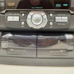 Vintage 1990s Sharp CD-C422 Mini Stereo System 3-CD Changer Dual Cassette Tested - Image 5