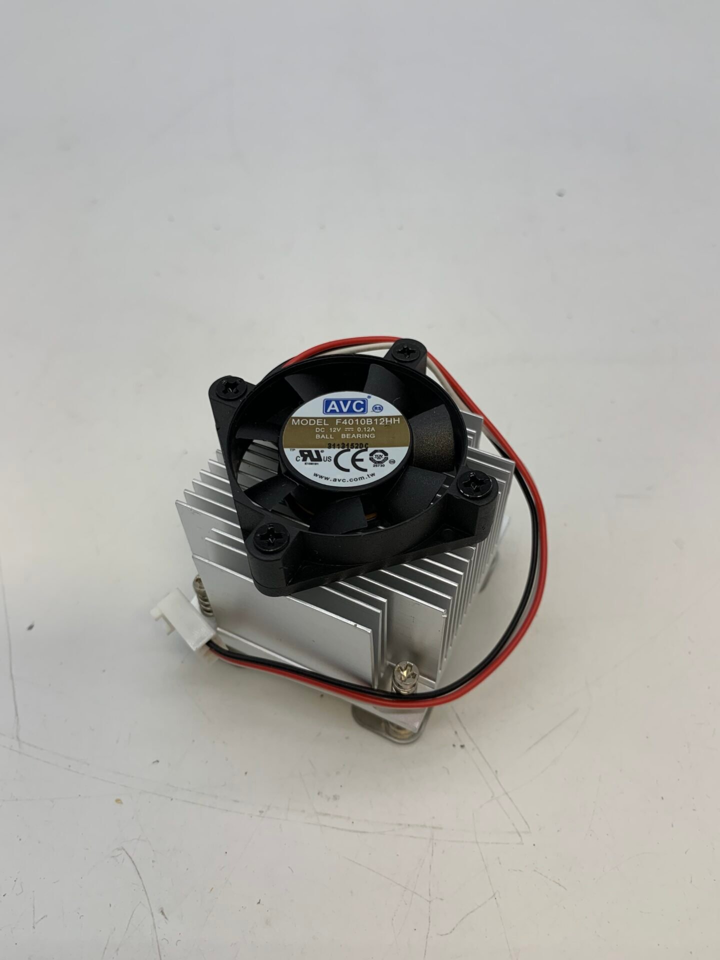 IMG_2402 AVC F4010B12HH 12V Cooling Fan Heatsink Assembly Ball Bearing 0.12A CPU Cooler - Image 1