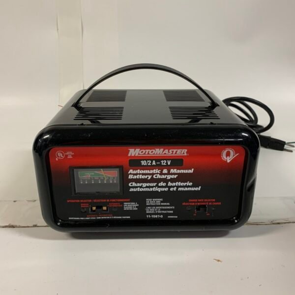 MotoMaster 12V Battery Charger 10/2A Automatic Manual Car Battery Charger CT-1022MA
