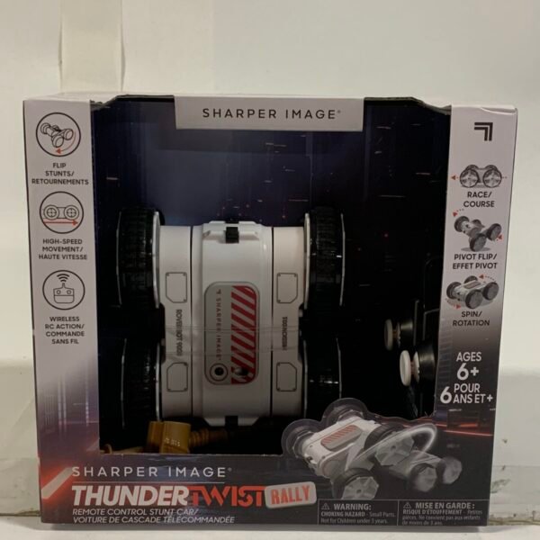Sharper Image Thunder Twist Rally RC Stunt Car 360 Flip Spin Remote Control Car