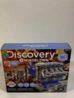 Discovery Mindblown Model Engine Kit 104 Pieces STEM DIY Working Engine w/ LED Lights
