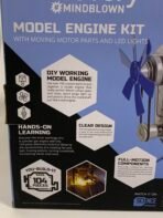 Discovery Mindblown Model Engine Kit 104 Pieces STEM DIY Working Engine w/ LED Lights - Image 4