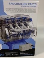 Discovery Mindblown Model Engine Kit 104 Pieces STEM DIY Working Engine w/ LED Lights - Image 5