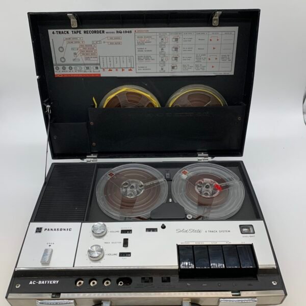Vintage Panasonic RQ-194S Reel to Reel Tape Recorder Portable 4 Track Japan