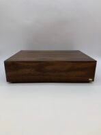 Vintage Cassette Tape Storage Case w/ Retro Music Cassette Lot Collection Wooden Organizer - Image 5