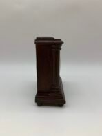 Vintage German Mantel Clock Wooden Case Roman Numerals Desk Shelf Clock Made in Germany - Image 2