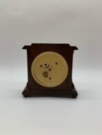 Vintage German Mantel Clock Wooden Case Roman Numerals Desk Shelf Clock Made in Germany - Image 3