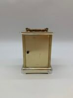 Vintage Hechinger Quartz Desk Clock Made in Germany Brass Glass Mantel Clock Working - Image 3