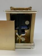 Vintage Hechinger Quartz Desk Clock Made in Germany Brass Glass Mantel Clock Working - Image 6