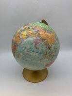 World Globe Gold Base Desktop Globe Retro Geographic Atlas Decor - Image 2