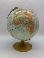 World Globe Gold Base Desktop Globe Retro Geographic Atlas Decor