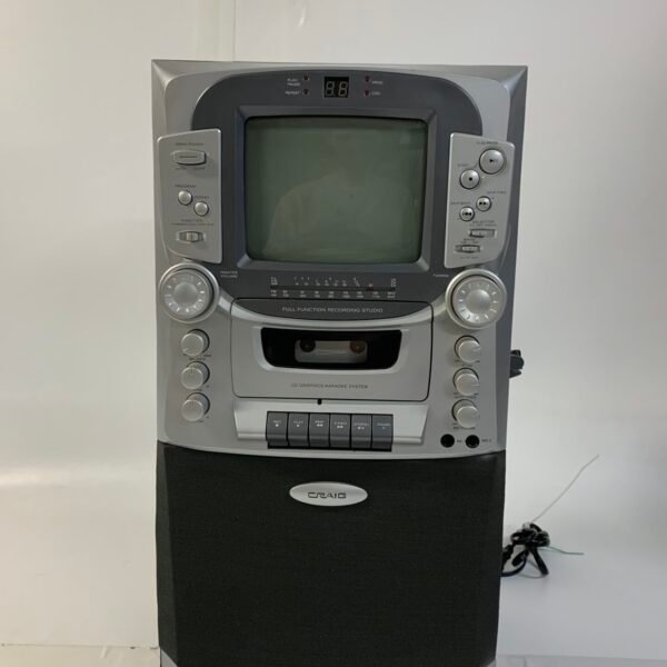 Craig CG8245 Karaoke System 7” TV CDG Cassette AM/FM Radio Tested Working