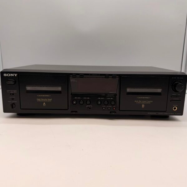 Sony TC-WE475 Dual Cassette Deck Tested Working Dolby B C HX Pro Auto Rev
