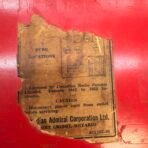 Vintage 1950s Admiral Tube Radio Red Model 40Y103-36 Canada - Image 5