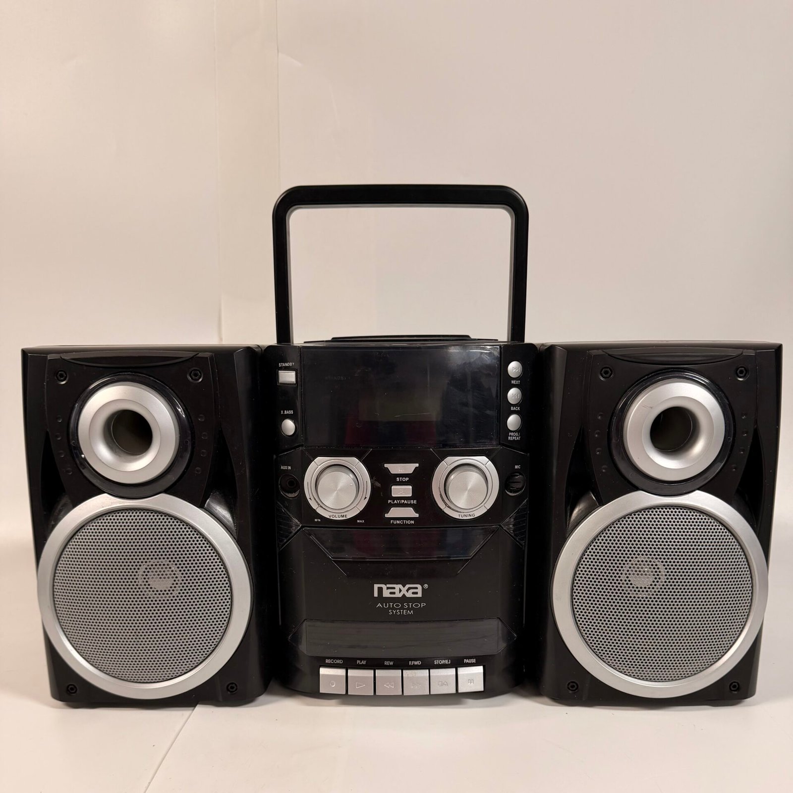 IMG_7215 Naxa NPB-426 CD Player Boombox AM FM Radio Cassette - Image 1