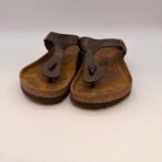Birkenstock Gizeh Leather Sandals Brown EU 40 Made In Germany - Image 3