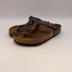 Birkenstock Gizeh Leather Sandals Brown EU 40 Made In Germany