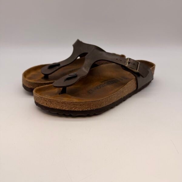 Birkenstock Gizeh Leather Sandals Brown EU 40 Made In Germany