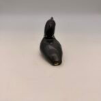 Hand Carved Wooden Loon Bird Decoy Signed R Campbell Wood Art Folk Sculpture - Image 4