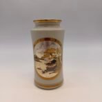 Vintage Dynasty Gallery Chokin Art Vase Japanese Gold Silver Landscape Japan