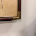 Large Chinese Silk Scroll Landscape Painting 110” Framed Asian Wall Art Signed Seal - Image 4