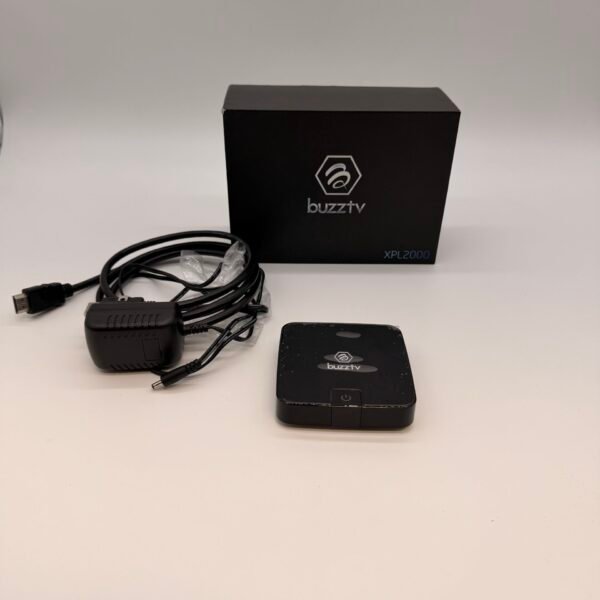 BuzzTV XPL2000 Android IPTV Streaming Media Box 4K Player With Power & HDMI