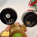 Linde R700-100-540 Compressed Gas Regulator Torch Welding Gauge Hose Set - Image 6