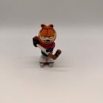 Vintage 1990s Garfield Hockey Player Figurine #37 Cartoon Cat Collectible