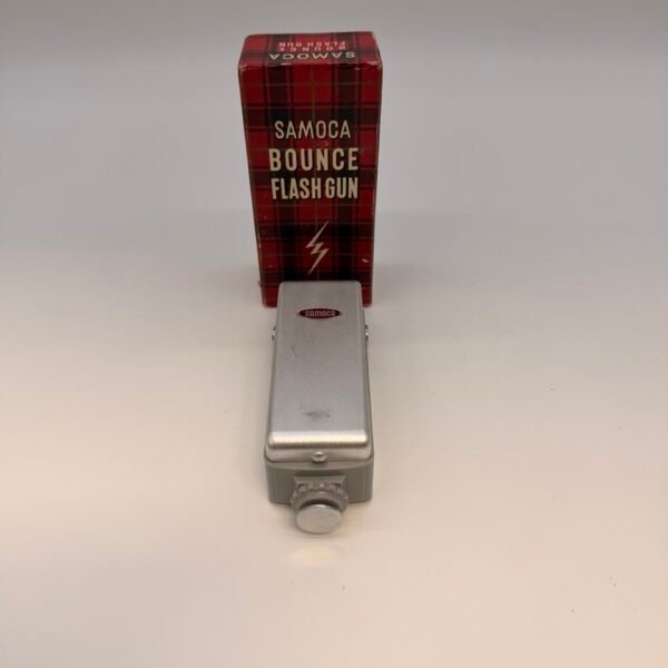Vintage Samoca Bounce Flash Gun Camera Flash w/ Box Made in Japan