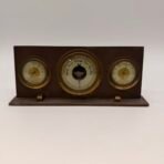 Vintage German Weather Station Barometer Hygrometer Thermometer Wood